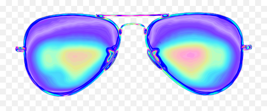 Glasses Glass Aviators Sticker By Dinaaaaaah - Vaporwave Sunglasses Transparent Background Emoji,Sunglasses Emoji Transparent Background