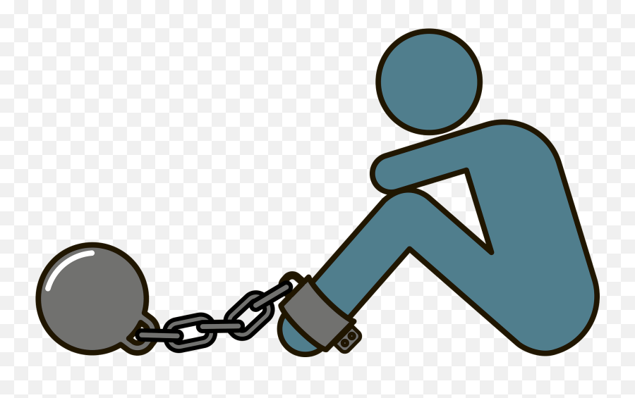 Slave Person Clipart - Prisoner Ball Emoji,Slave Emoji