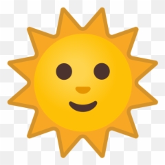 Sun Emoji Meaning With Pictures - Sun And Cloud Icon,Sun Emoji