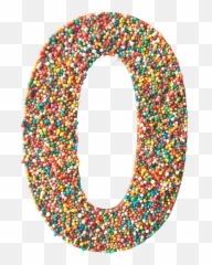 Chocolate freckle number 0 - Add it to your Sparkle Surprize Number Emoji