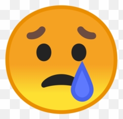 Smiley Emoticon Emoji Crying - Transparent Background Sad Emoji Png,Sad Face Emoji