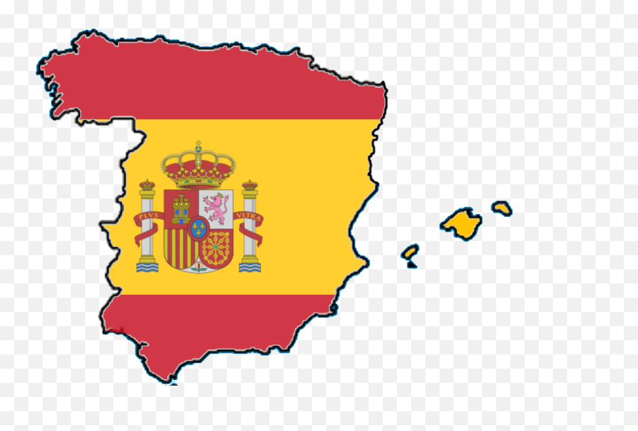 Flag Map Of Spain - Transparent Spain Country Flag Emoji,Spain Flag Emoji