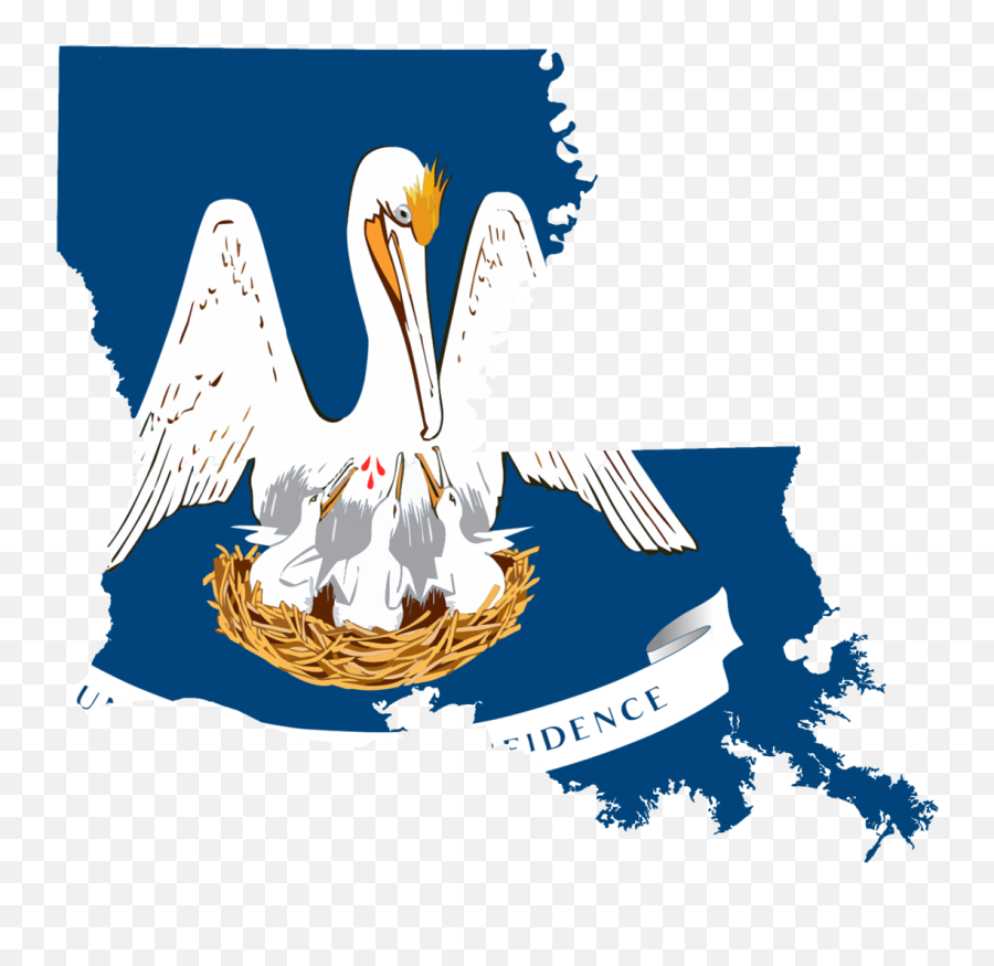 Flag Map Of Louisiana Accurate - Flag Of Louisiana Emoji,Louisiana Flag Emoji