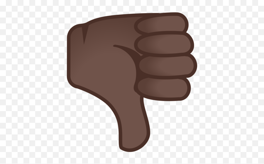 Dark Skin Tone Emoji - Down Thumb Emoji,Android Thumbs Up Emoji