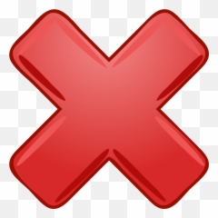 X Mark Multiply Times Symbol - Big Red X Emoji,Rose Emoji Iphone