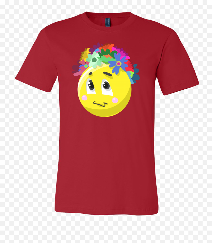Download Emoji Flower Cute Face Emojis Flowery Crown T Shirt,Bleach Emoji