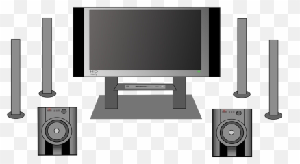 Television Flat Panel Plasma Surround - Home Theatre Clipart Emoji