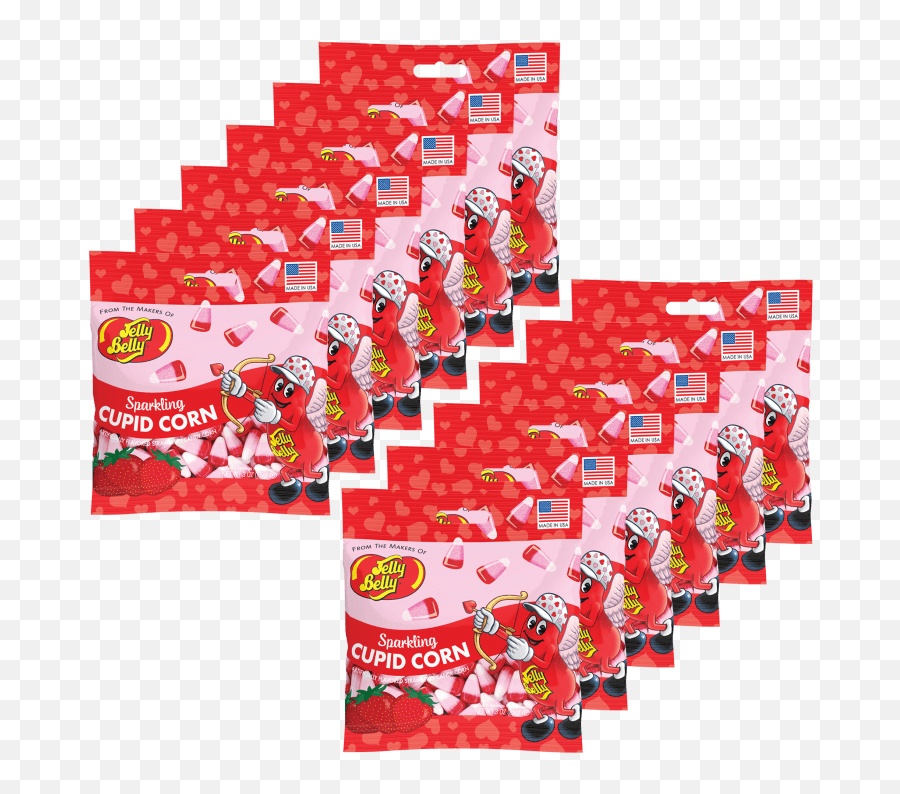 12 - Pack Jelly Belly Sparkling Strawberry Cupid Corn Grab N Clip Art Emoji,Cupid Emoji