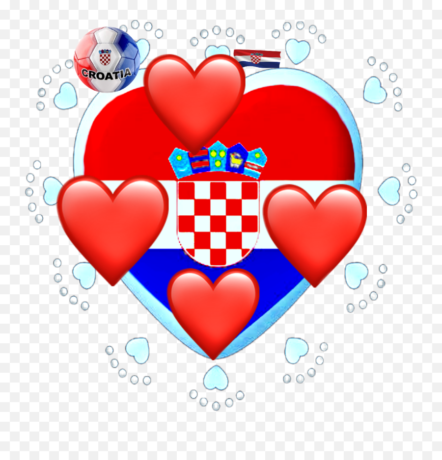 Popular And Trending Croatia Stickers On Picsart - Heart Emoji,Croatian Flag Emoji