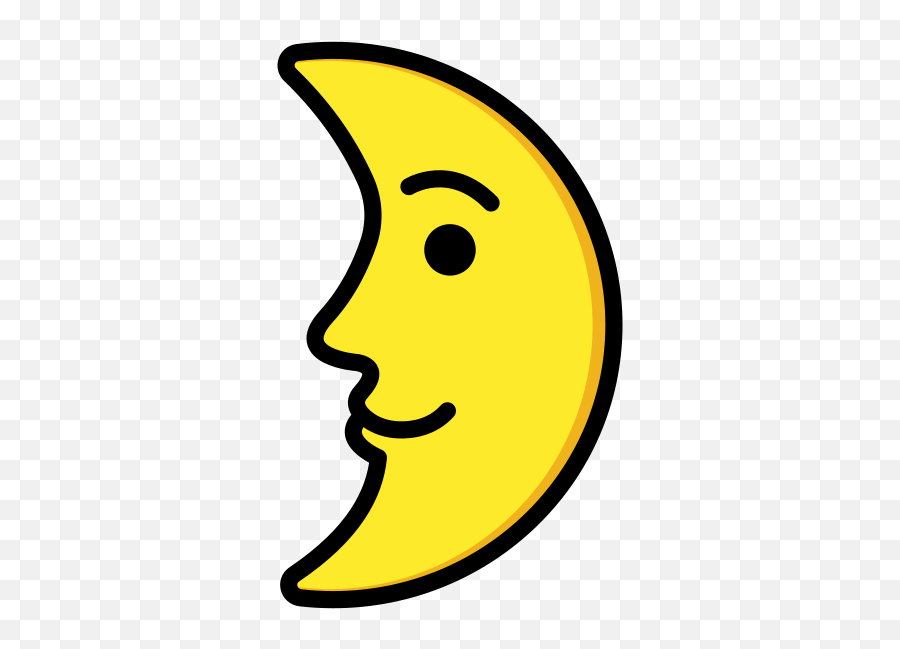 Emoji - Typographyguru Media Luna Con Cara Vector,Purple Moon Emoji
