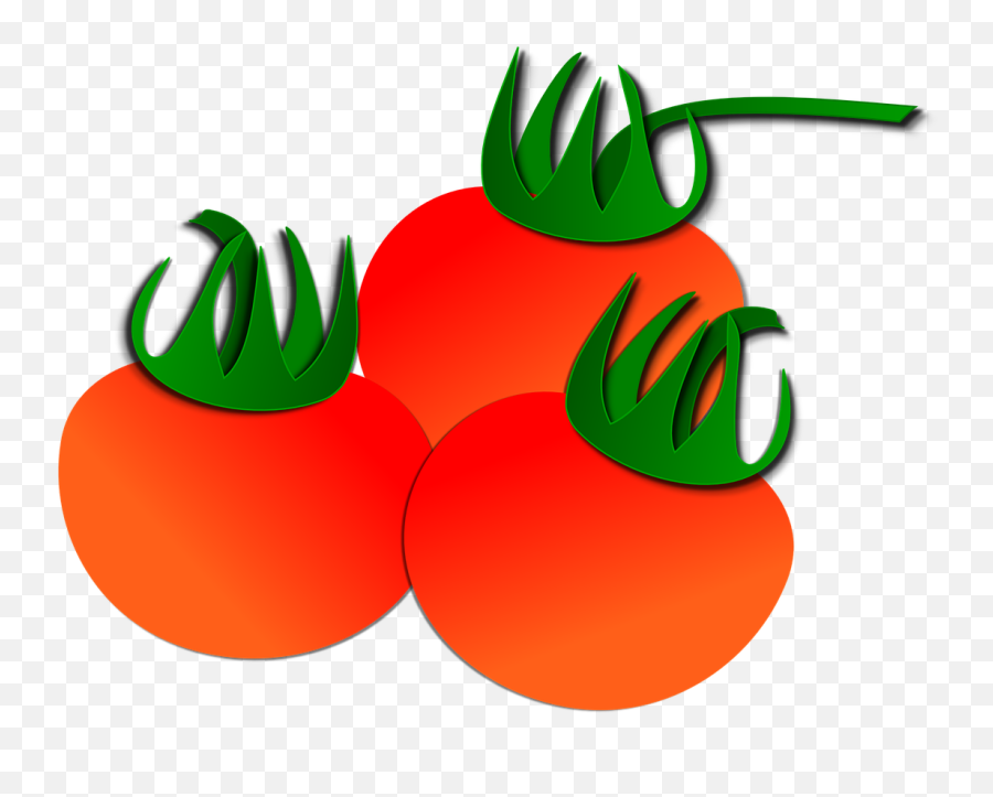 Tomato Vegetables Clip Art - Dibujo De 3 Frutas Emoji,Tomato Emoji
