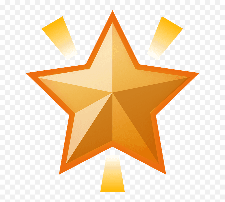 Glowing Star Emoji Clipart - Pink Shining Star,Gold Star Emoji