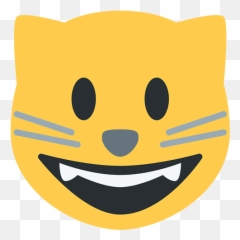 Smiling Cat Emoji Transparent Png - Transparent Background Cat Emoji,Cat Emoji