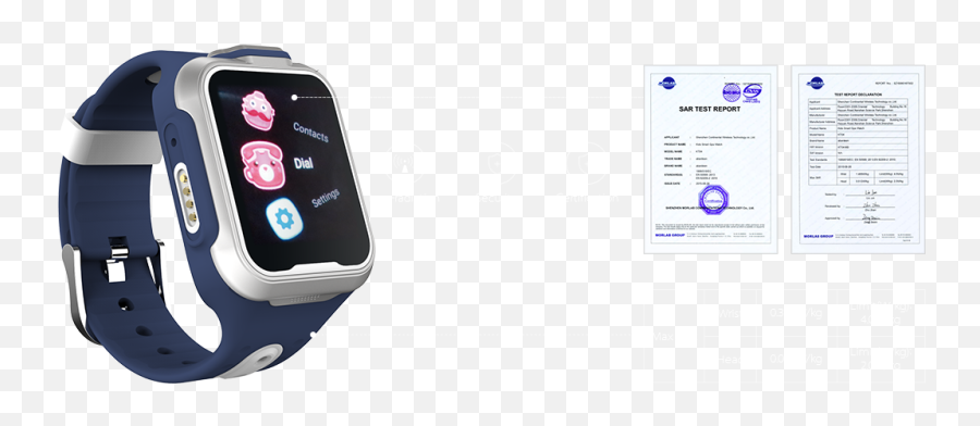 Abardeen T1506 3g Kids Tracking Watch - Watch Strap Emoji,Radiation Emoji