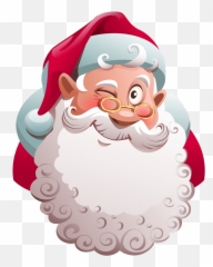 Free u0026 Cute Santa Face Clipart For Your Holiday Decorations - Emoji