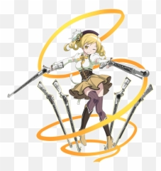 Clipart Woman Archery Transparent - Mami Tomoe Puella Magi Madoka Magica Emoji,Archery Emoji