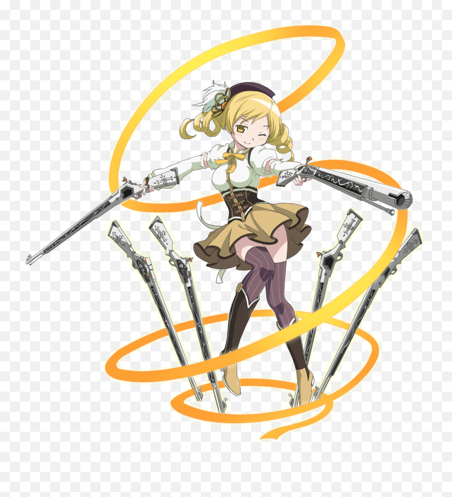 Clipart Woman Archery Transparent - Mami Tomoe Puella Magi Madoka Magica Emoji,Archery Emoji