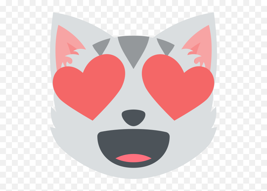 Emojione 1f63b - Cat Emoji Svg,Thinking Emoji Meme