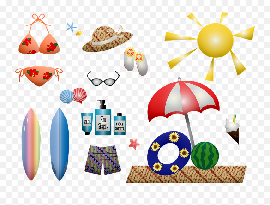 Summer Sun Hat - Surfboard Emoji,10 Umbrella Emoji