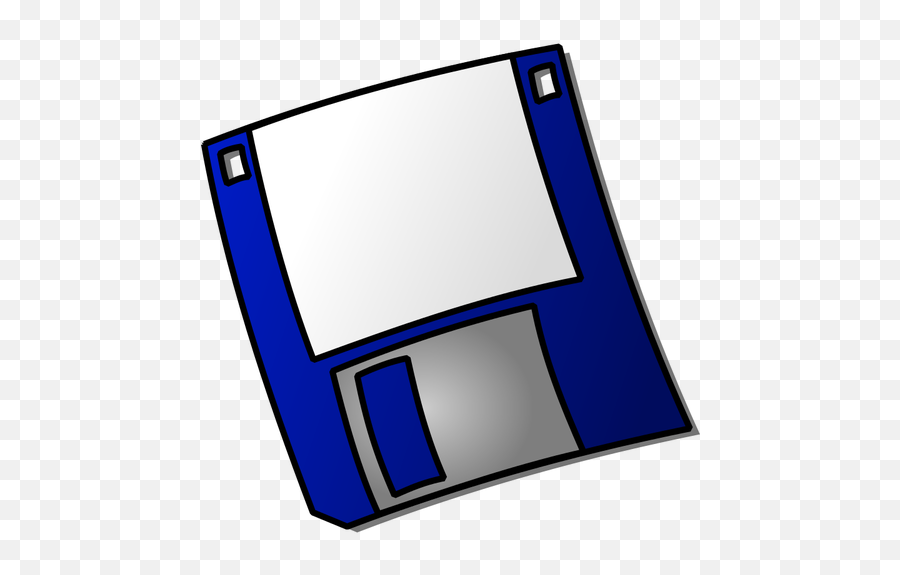 Computer Floppy Disk Vector Drawing - Floppy Disk Clip Art Emoji,Old Emoji Keyboard