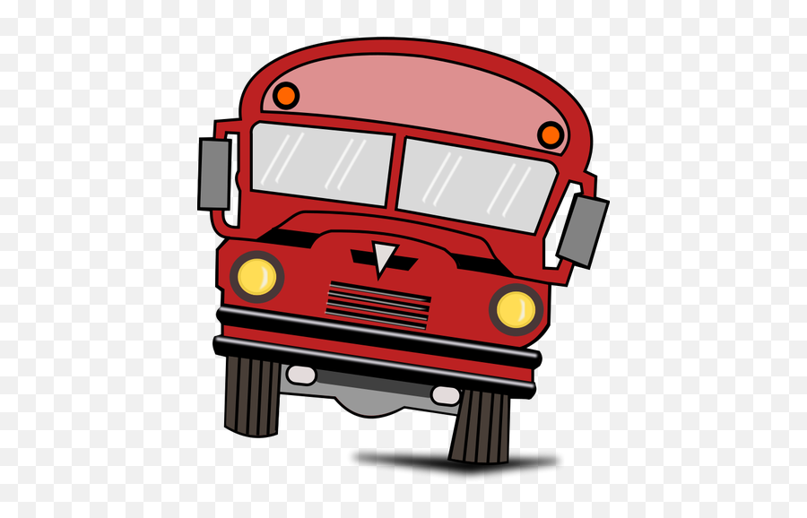 Dessin Dun Autobus De La Bande Dessinée Vectoriel - Bus Clipart Emoji,Bus Emoji