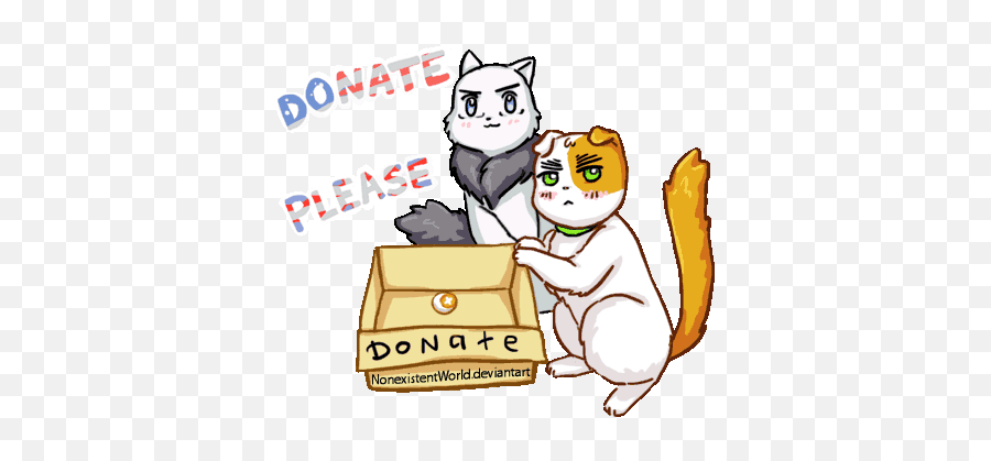 Box Of Usuk - Please Donate Gif Emoji,Emoji Flower