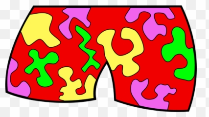 Vector Illustration Of Swim Trunks - Bathing Suit Clip Art Emoji,Emoji Pants Mens