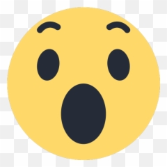 Big Emoji Sticker - Facebook Wow Png