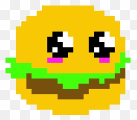 Cute Hamburger - Deadpool Pixel Art Logo Emoji,Hamburger Emoticon