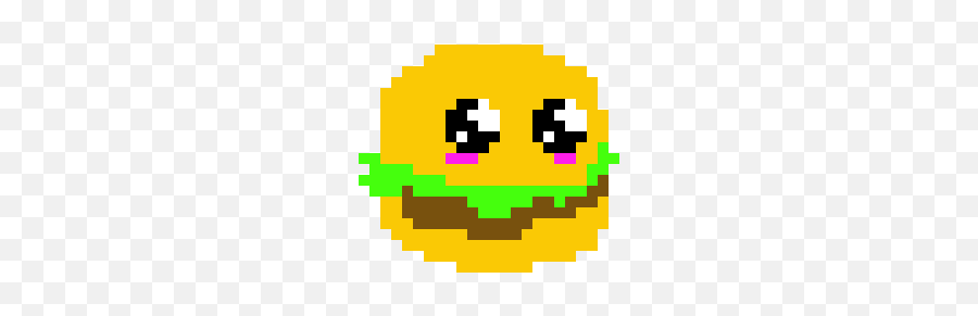 Cute Hamburger - Deadpool Pixel Art Logo Emoji,Hamburger Emoticon
