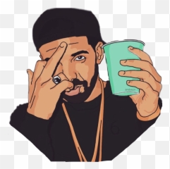 Drake Ovo Middlefinger Trill Illest Credittoartist Free - Hip Hop Rap Cartoon Emoji,Ovo Emoji Copy And Paste