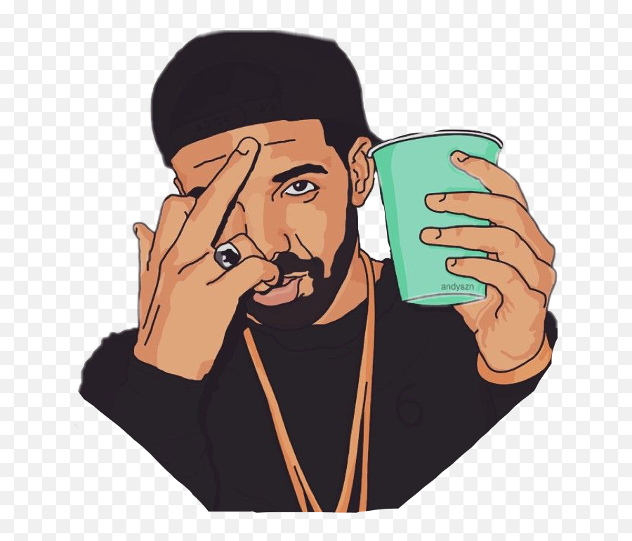 Drake Ovo Middlefinger Trill Illest Credittoartist Free - Hip Hop Rap Cartoon Emoji,Ovo Emoji Copy And Paste