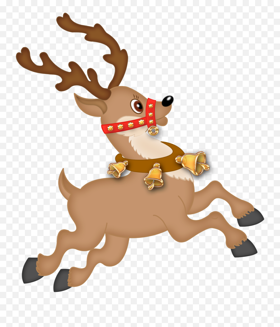 Download Christmas Reindeer Png - Christmas Reindeer Clipart Emoji,Cute Christmas Emojis
