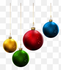 Christmas Ornament Tree - Balls Transparent Background Emoji