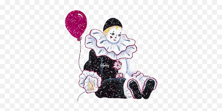 Un Joli Petit Pierrot Disney Characters Disney Minnie - Transparent Clown Balloon Gif Emoji,Joker Emoji