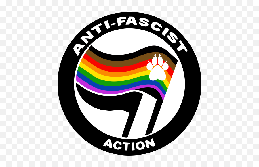 Anti - Fascist Furries Antifafurs Twitter Antifascist Action Flag Pride Emoji,Nazi Flag Emoji