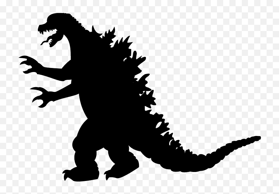 Printable Godzilla Clipart Black And White - Godzilla Clipart Emoji,Godzilla Emoji