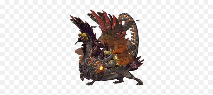 Theme Week Steampunk Dragons Dragon Share Flight Rising - Flight Rising Steampunk Dragon Emoji,Shhhh Emoji