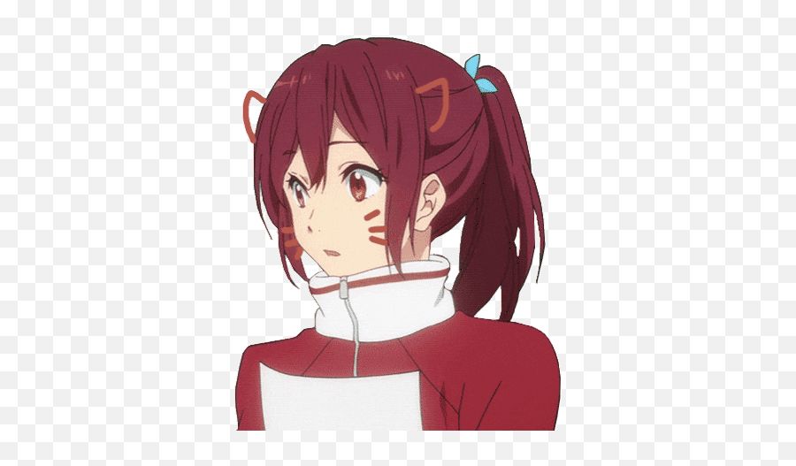 Top Red Hair Stickers For Android U0026 Ios Gfycat - Anime Gif Transparent Background Emoji,Red Hair Emoji