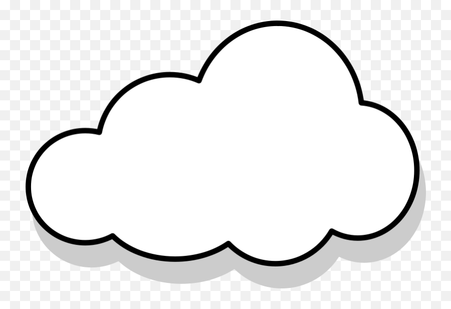 Gray Cloud Clipart - Cloud Clipart Emoji,Black Cloud Emoji