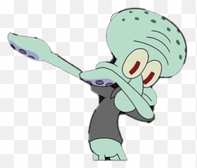Dabing Squidward - Cartoon Emoji,Emoji Dabing