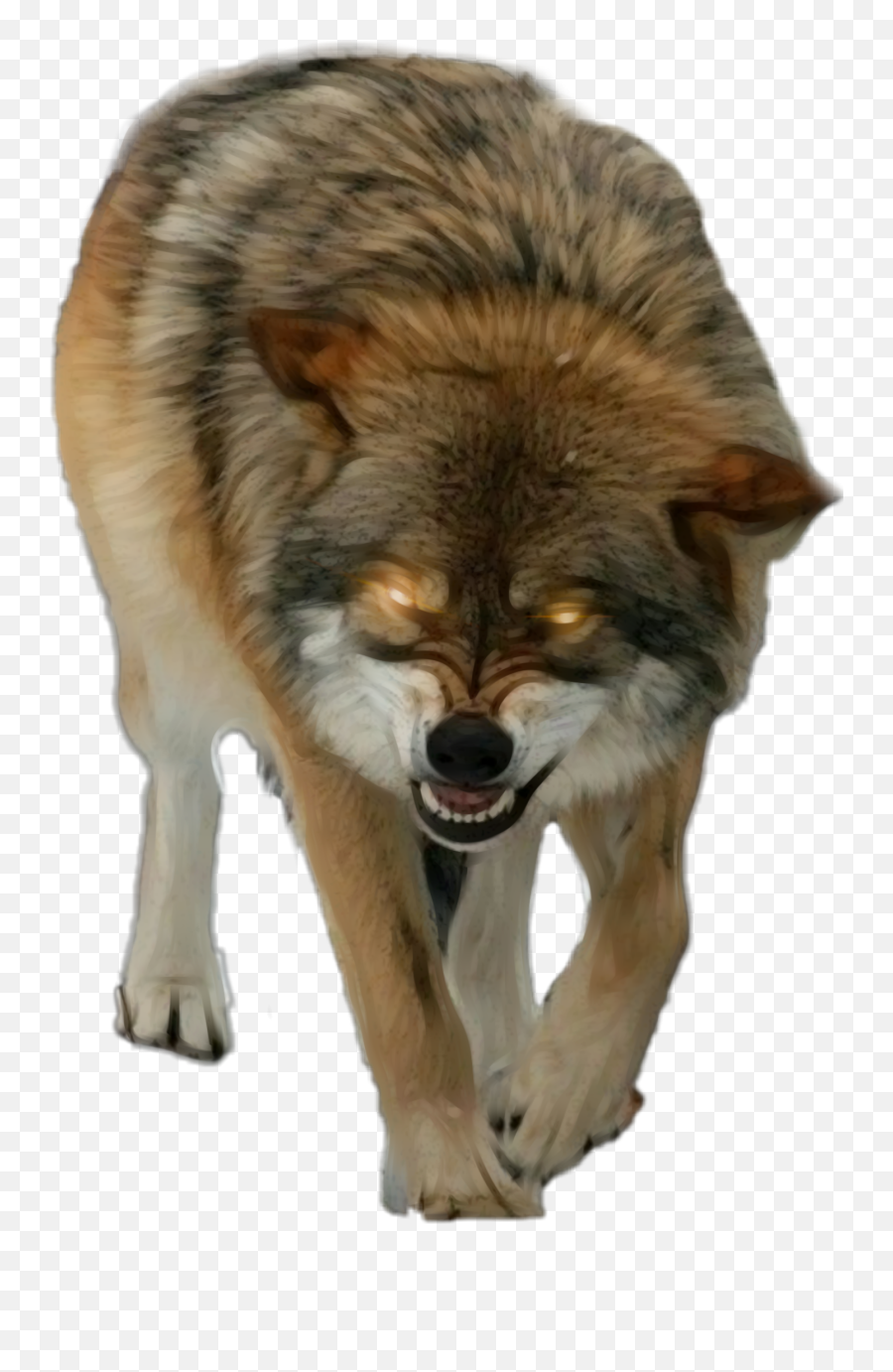 Lobo Wolf Canislupus Snarl K9 Growl - Transparent Angry Wolf Png Emoji,Growl Emoji