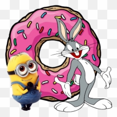 Bugs Bunny Minions - Donut Cartoon Emoji,Bugs Bunny Emoji