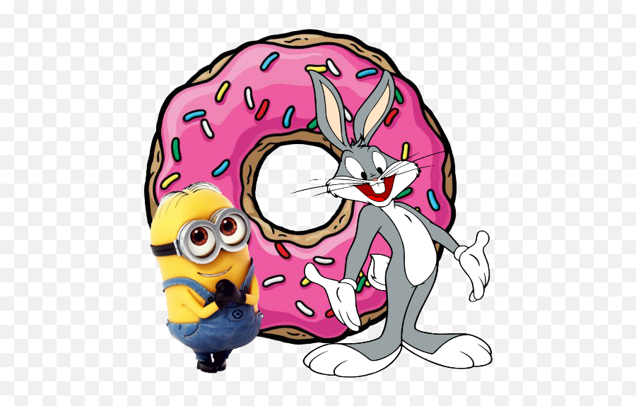 Bugs Bunny Minions - Donut Cartoon Emoji,Bugs Bunny Emoji