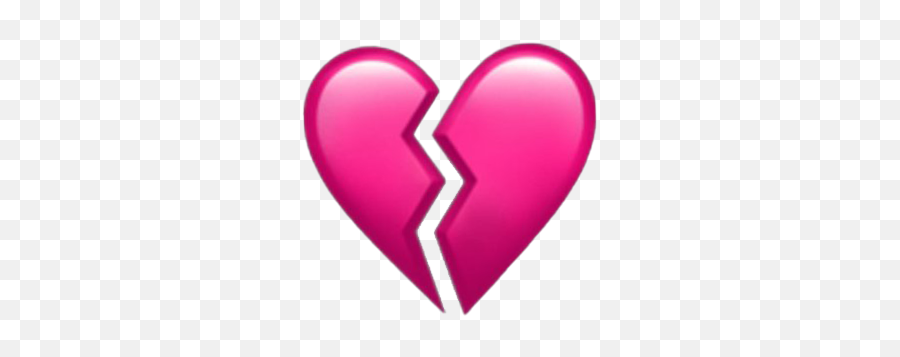 Pink Heart Emoji Png File - Pink Broken Heart Emoji Transparent,1st Emoji