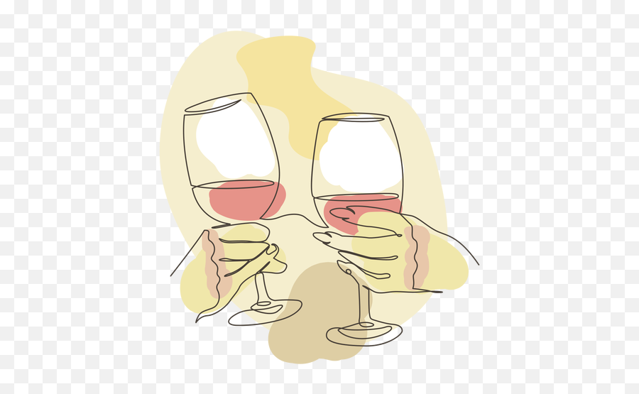 Toasting Hands Wine Glass Stroke - Transparent Png U0026 Svg Cartoon Emoji,Martini Glass And Party Emoji