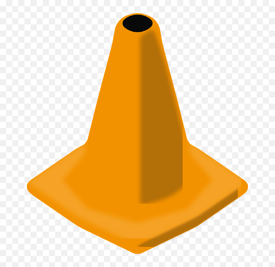 Orange Traffic Cone Clipart - Witch Hat Emoji,Traffic Cone Emoji