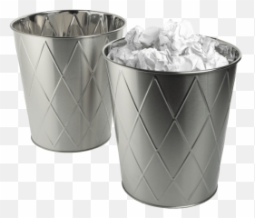 2 - Pack 8L Stainless Steel Waste Bin Cylinder Emoji
