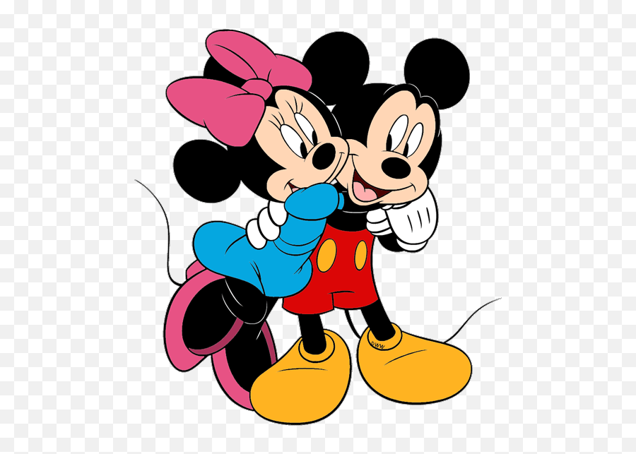 Mickey And Minnie Love Images Posted By John Simpson - Disney Mickey Hugging Minnie Emoji,Minnie Mouse Emoji For Iphone