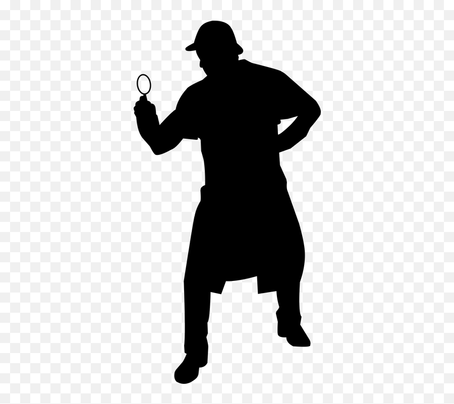 Sherlock Holmes Tattoo - Silhouette Sherlock Magnifying Glass Emoji,Sherlock Holmes Emoji